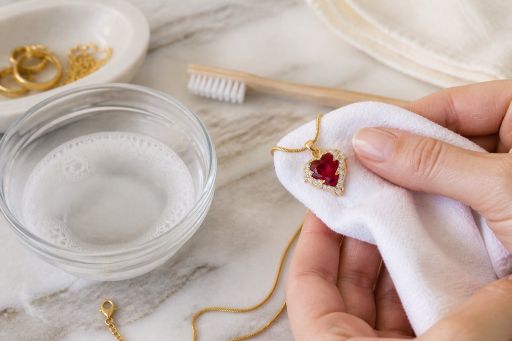 How to Clean 18K Gold Plated Jewelry
