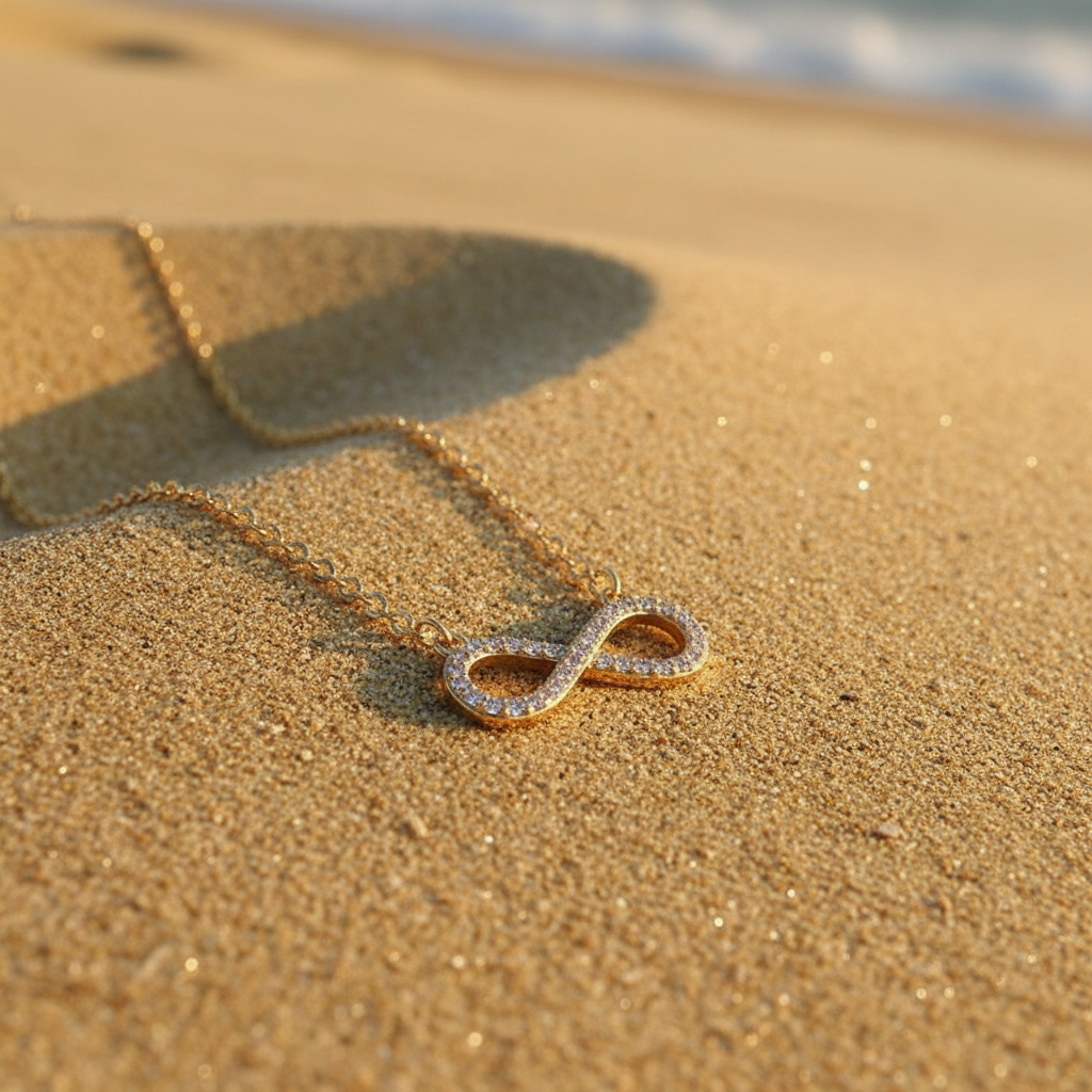 Infinity Pendant Necklace | 18K Gold Plated | Gemini Lulu