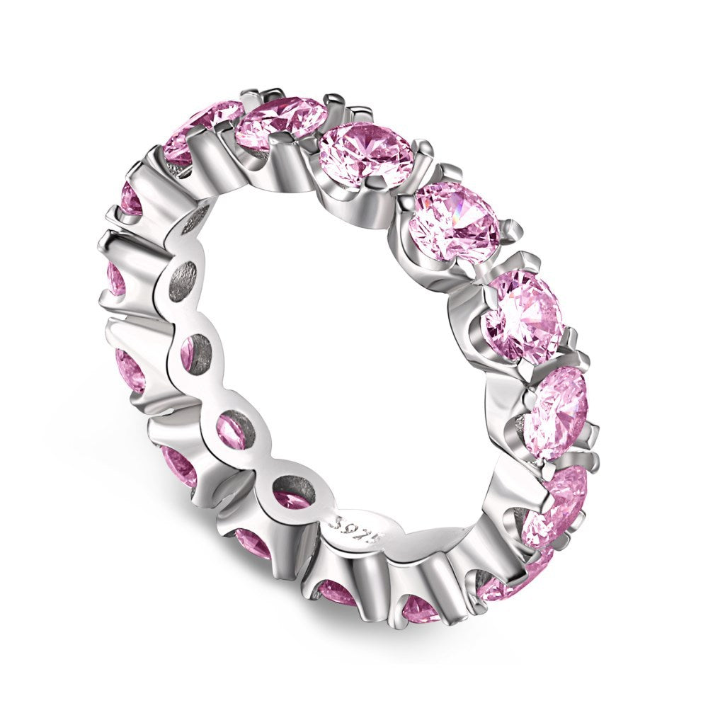 Heart & Egg Gold Plated Zircon Stacking Ring | S925 Silver | Gemini Lulu