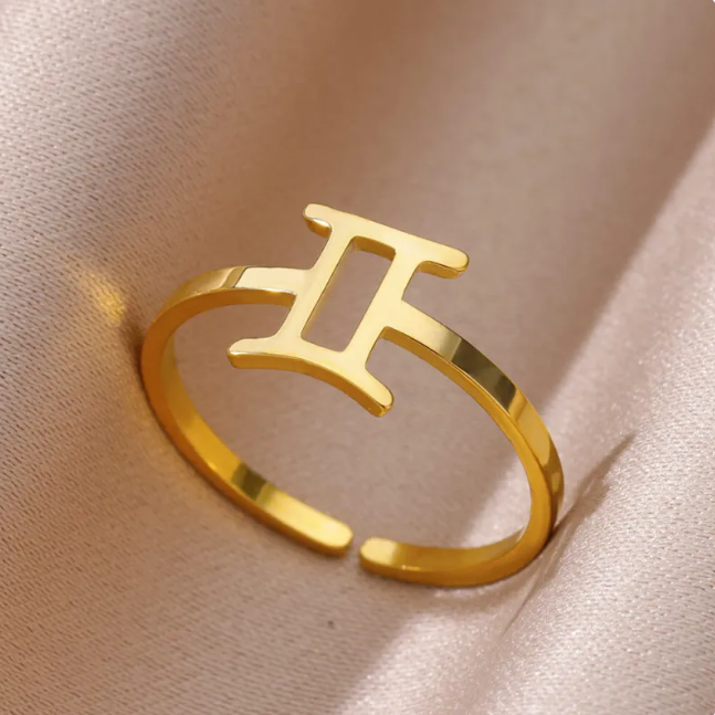 Zodiac Constellation Ring | 18K Gold Plated | Gemini Lulu
