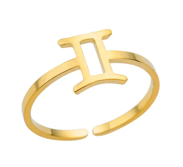 Zodiac Constellation Ring | 18K Gold Plated | Gemini Lulu