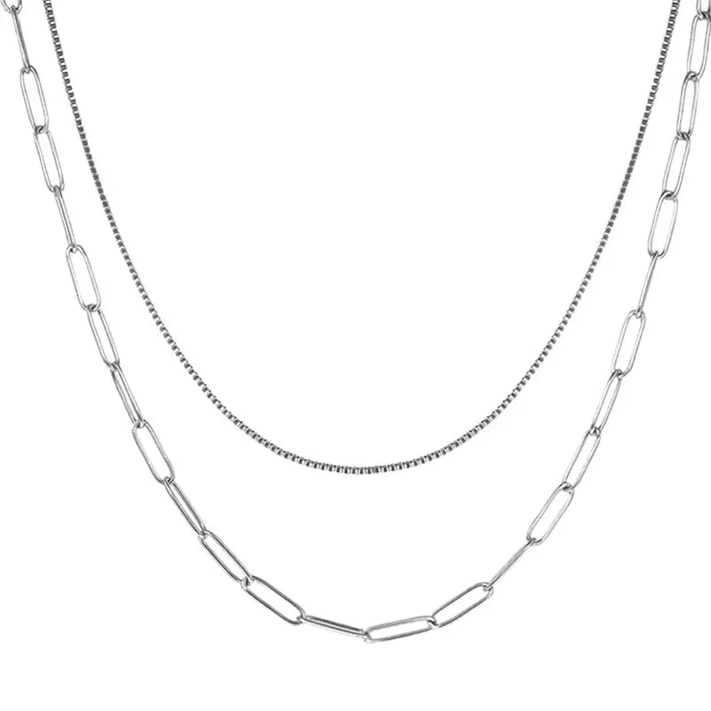 Double-Layered Chain Necklace Gemini Lulu - Gemini Lulu