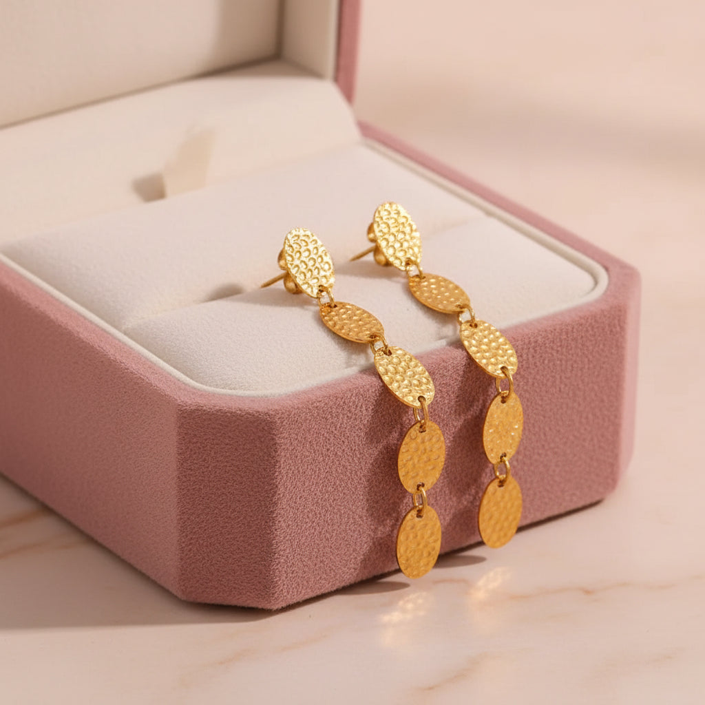 18K Gold Oval Hoop Earrings | Gold Plated | Gemini Lulu