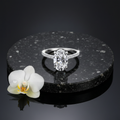 3-Carat Oval Simulated Diamond Engagement Ring