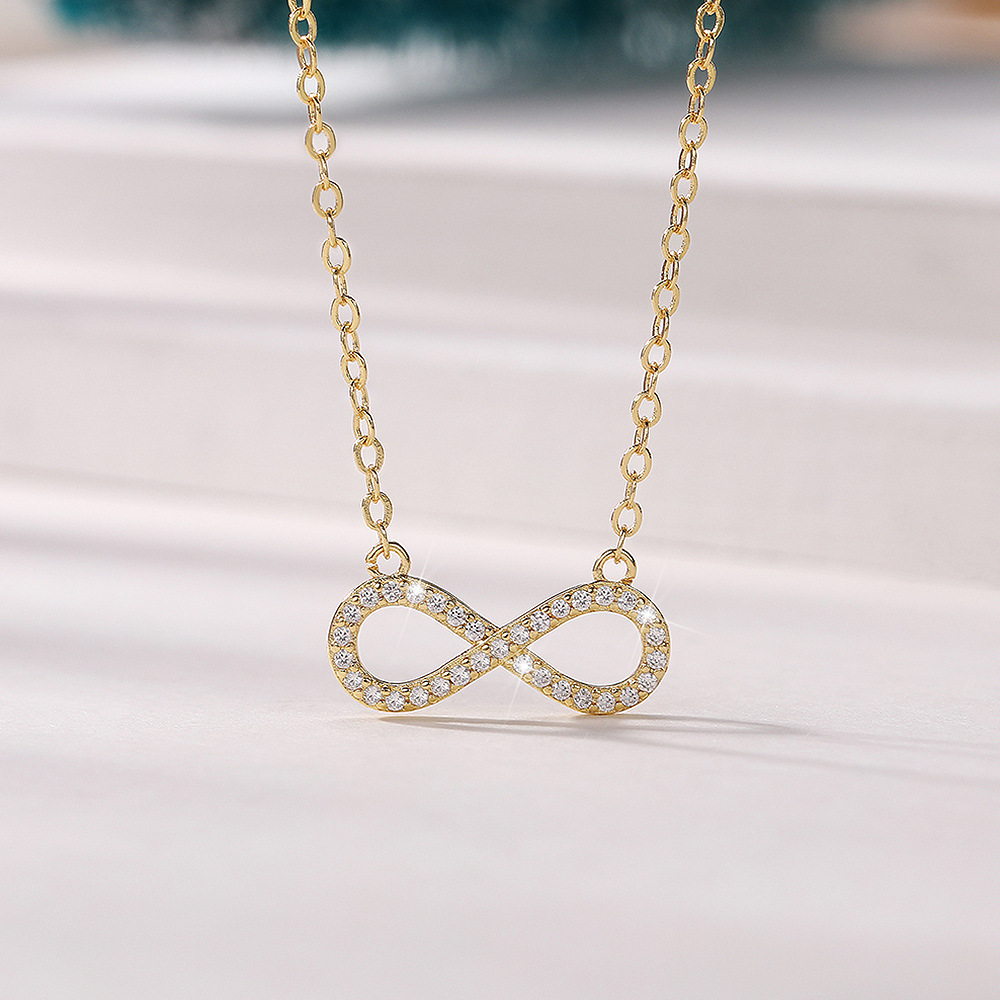 Infinity Pendant Necklace | 18K Gold Plated | Gemini Lulu