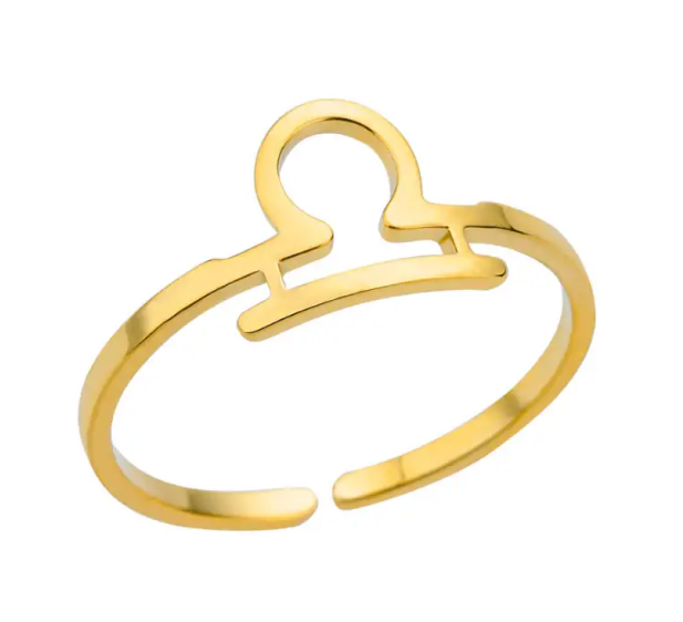 Zodiac Constellation Ring | 18K Gold Plated | Gemini Lulu