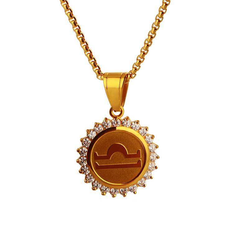 Zodiac Constellation Pendant Necklace | 18K Gold Plated | Gemini Lulu