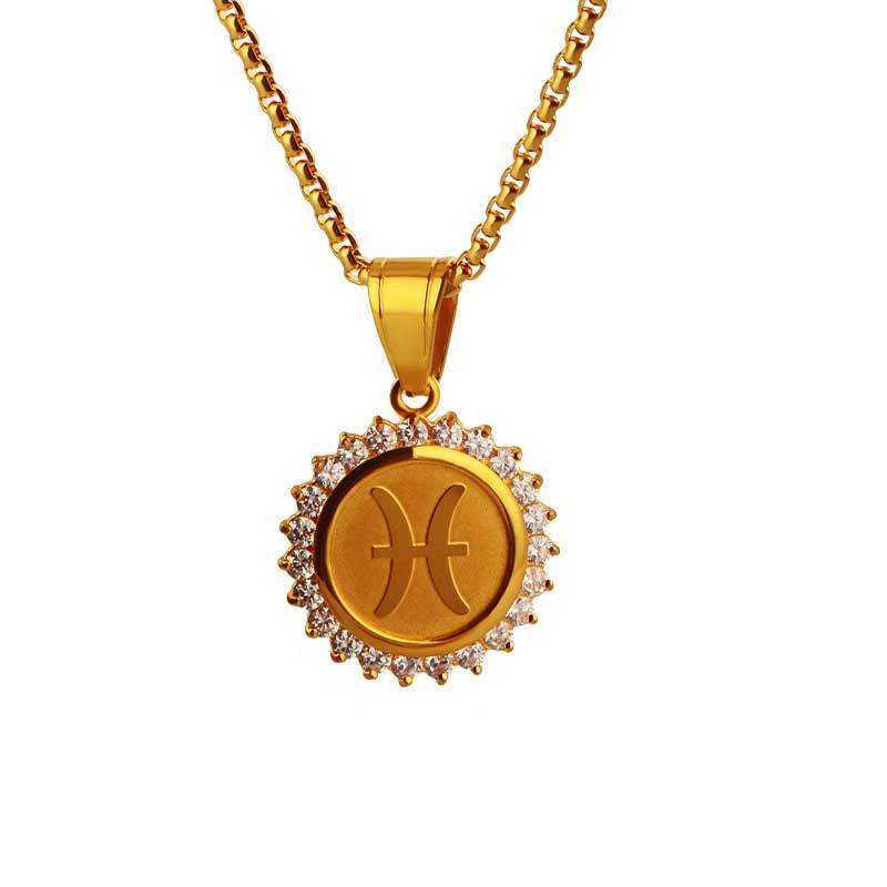 Zodiac Constellation Pendant Necklace | 18K Gold Plated | Gemini Lulu