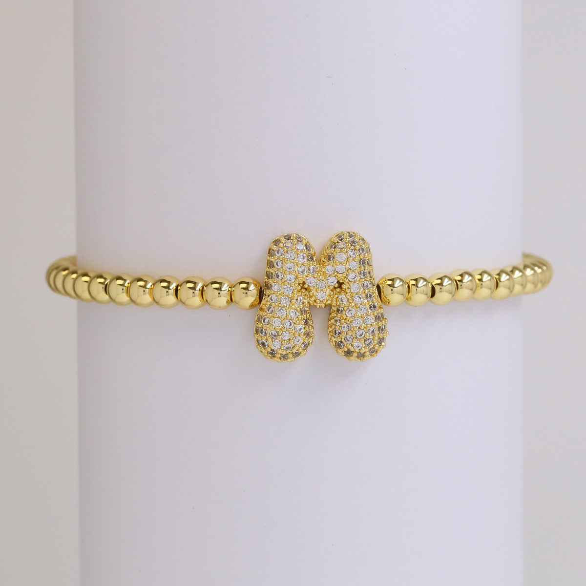 Personalised Gold Letter Bracelet | 18K Gold Plated | Gemini Lulu