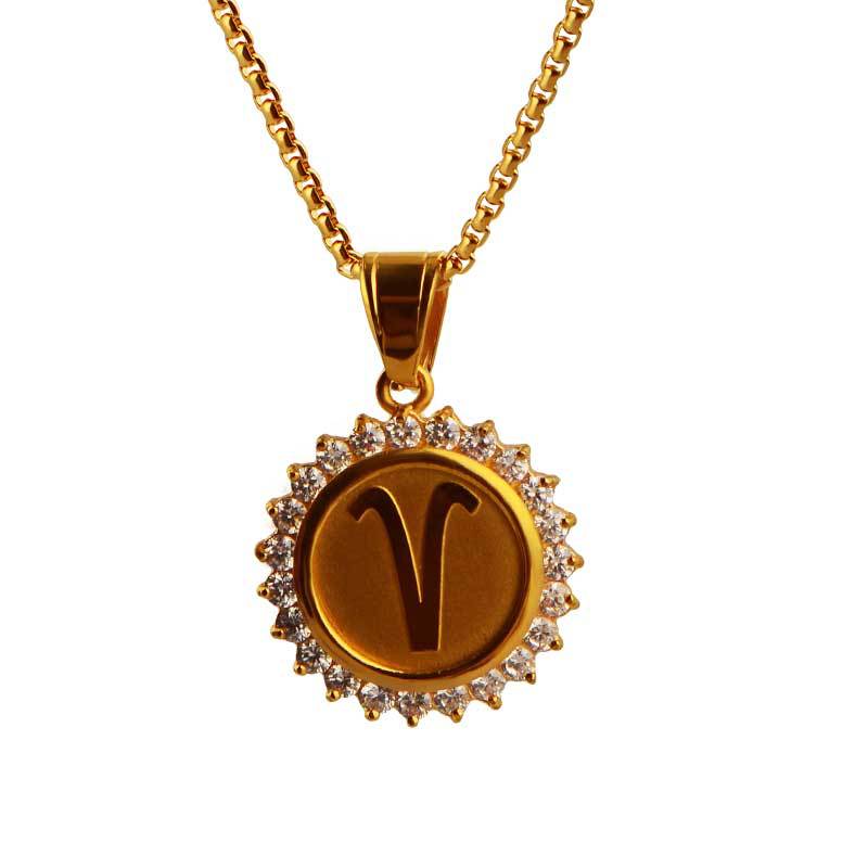 Zodiac Constellation Pendant Necklace | 18K Gold Plated | Gemini Lulu