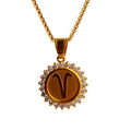 Zodiac Constellation Pendant Necklace | 18K Gold Plated | Gemini Lulu