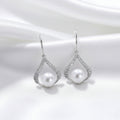 Water Drop Pearl Earrings - S925 Silver Freshwater Pearl