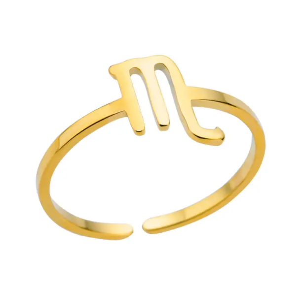 Zodiac Constellation Ring | 18K Gold Plated | Gemini Lulu