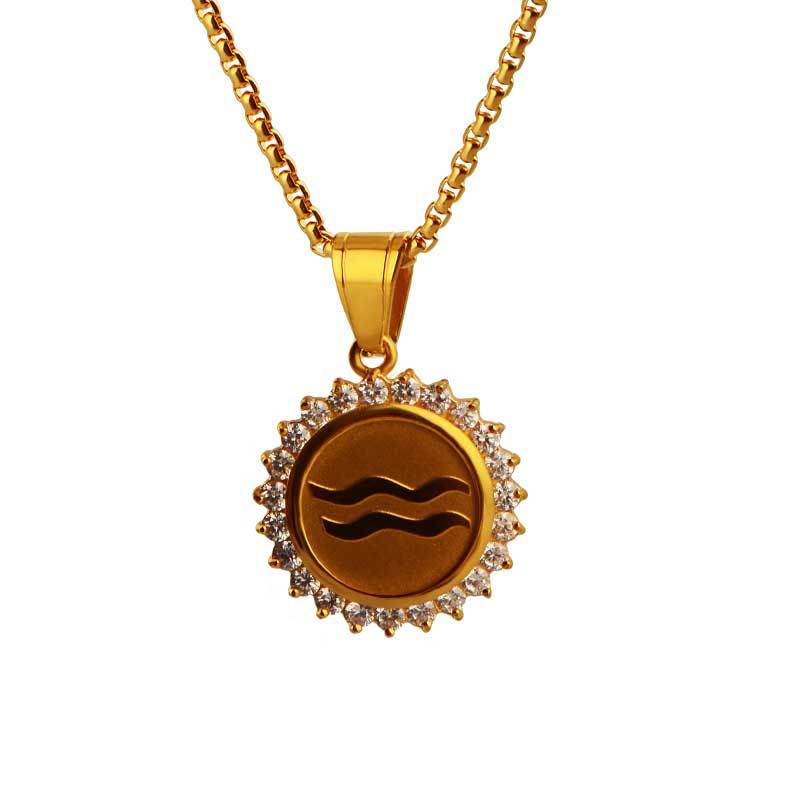 Zodiac Constellation Pendant Necklace | 18K Gold Plated | Gemini Lulu