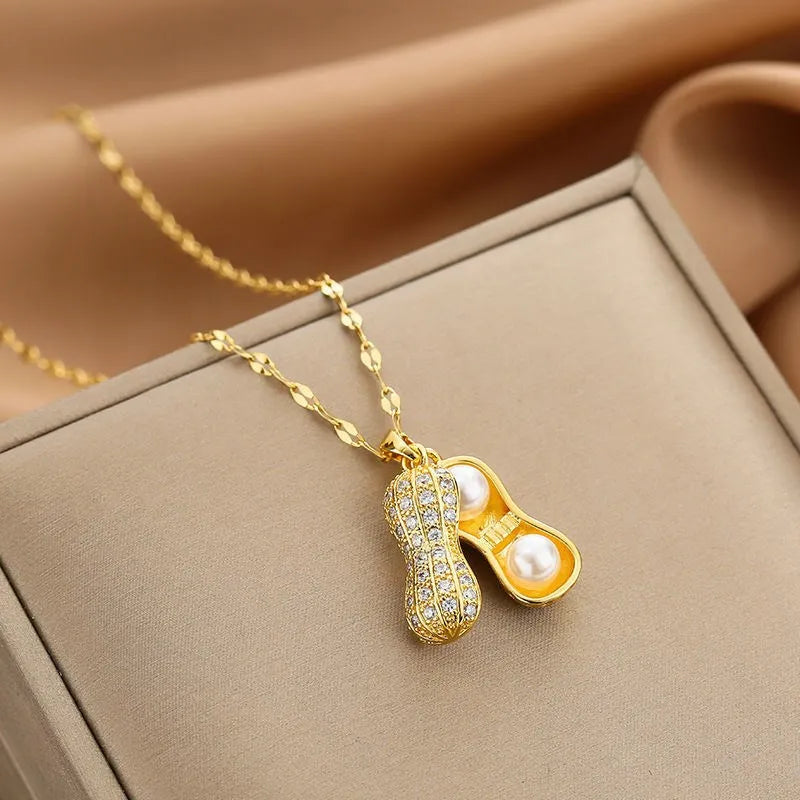 Gold Plated Clavicle Necklace | Titanium Steel | Gemini Lulu