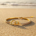 Star & Moon Bracelet | 14K Gold Plated | Gemini Lulu