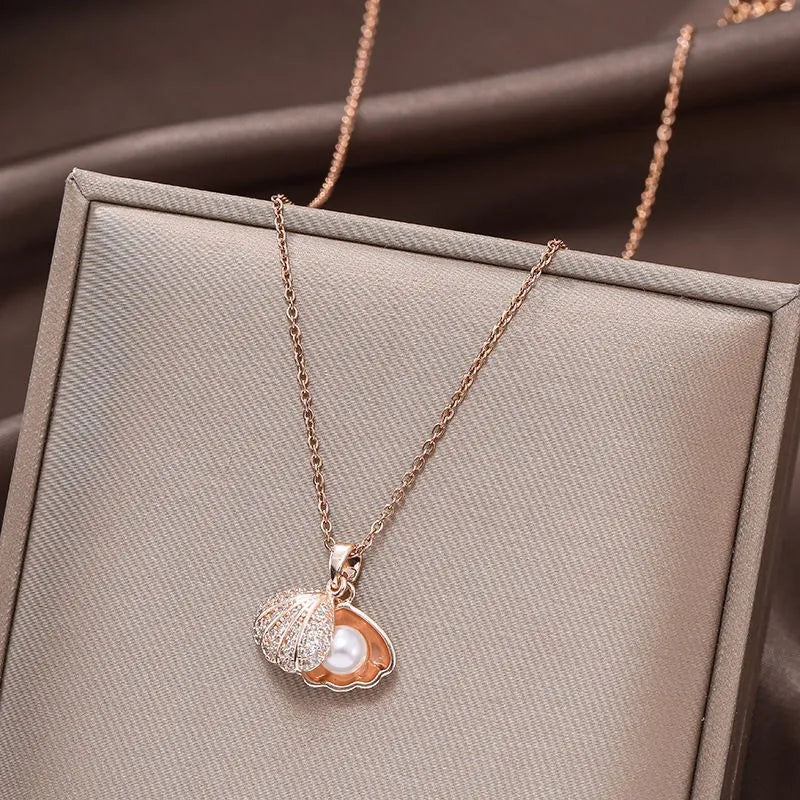 Gold Plated Clavicle Necklace | Titanium Steel | Gemini Lulu