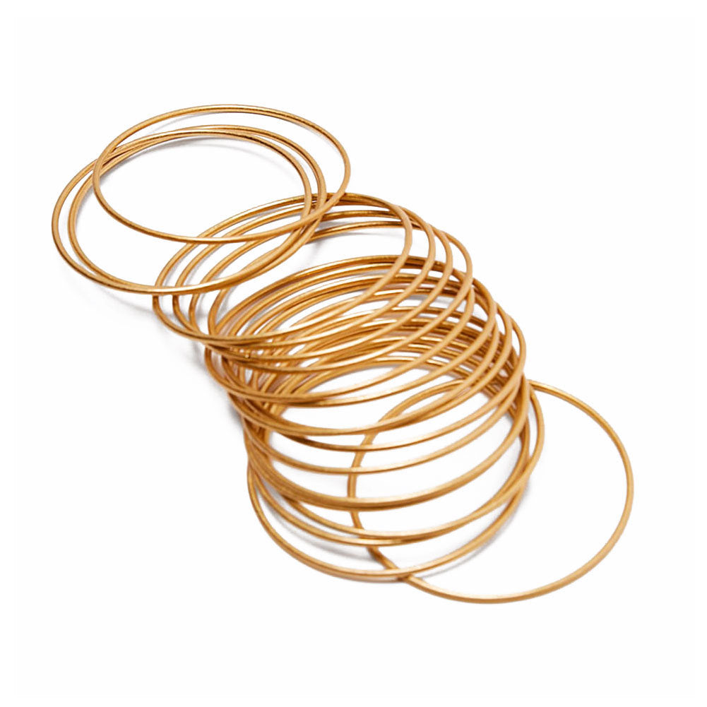 18K Gold-Plated Bangle Bracelet for Women | Gemini Lulu - Gemini Lulu
