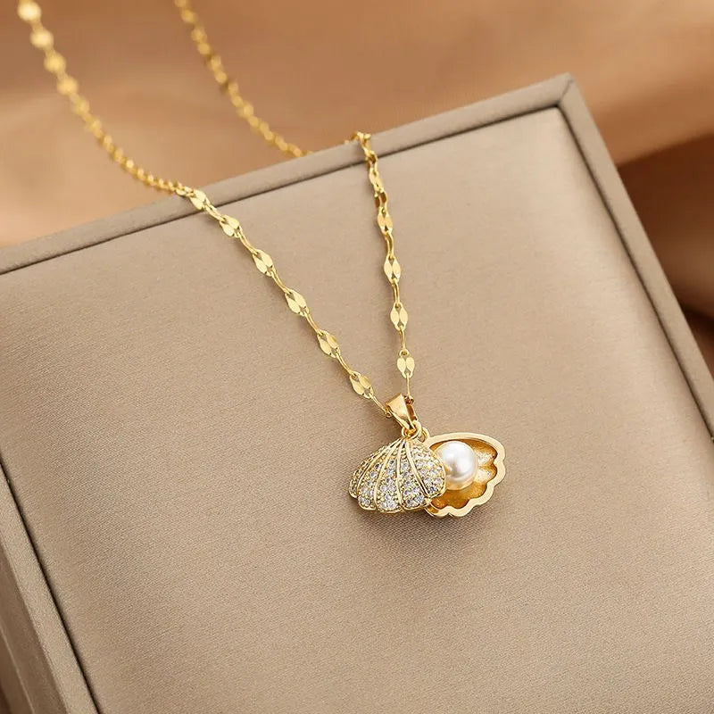 Gold Plated Clavicle Necklace | Titanium Steel | Gemini Lulu