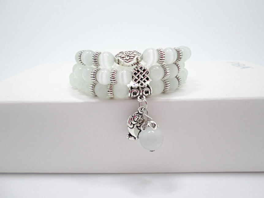 Natural Cat's Eye Stone Pixiu Bracelet | Gemini Lulu