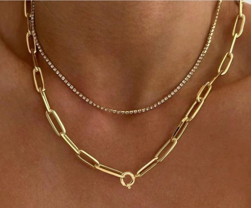 Double-Layered Chain Necklace Gemini Lulu - Gemini Lulu