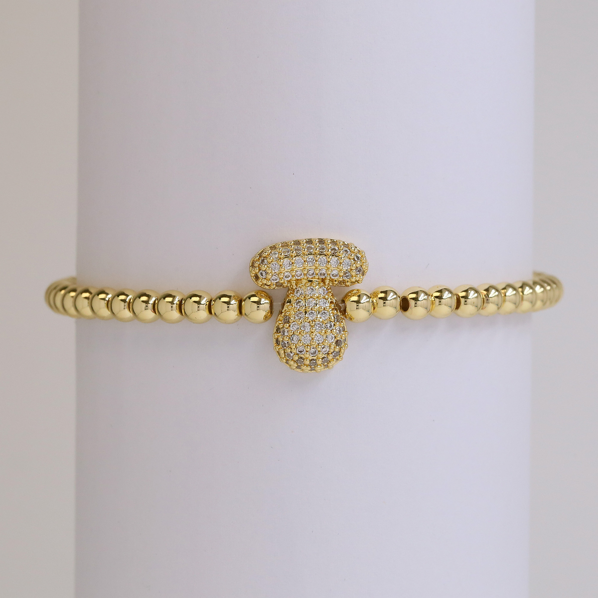 Personalised Gold Letter Bracelet | 18K Gold Plated | Gemini Lulu