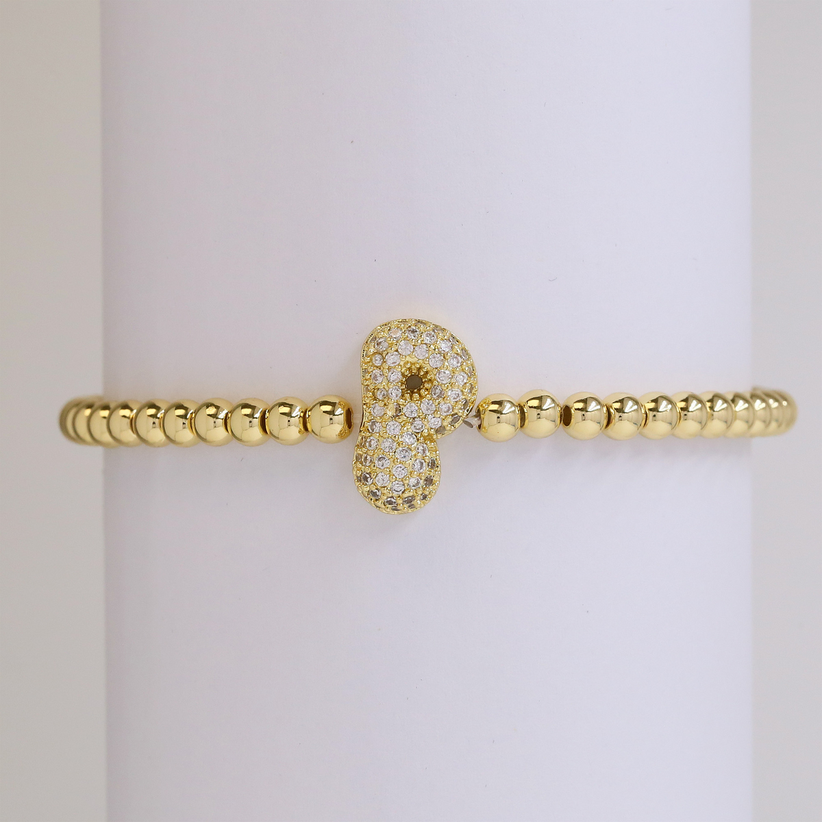 Personalised Gold Letter Bracelet | 18K Gold Plated | Gemini Lulu