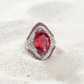 Natural Ruby Ring | 925 Sterling Silver | Gemini Lulu
