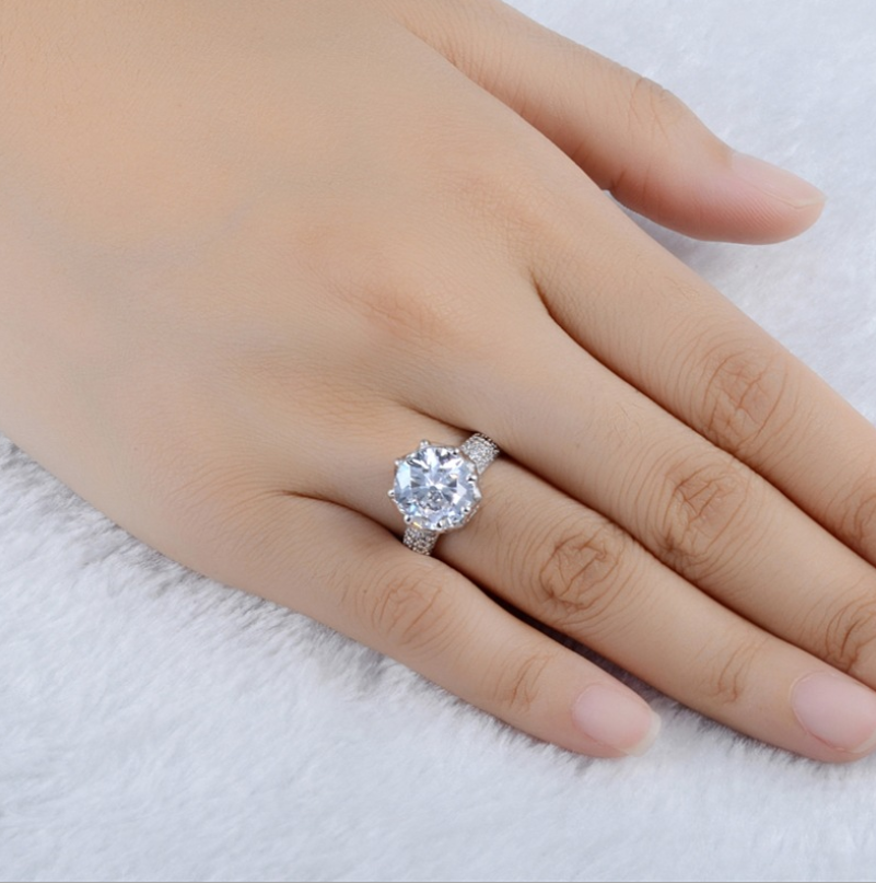 Gemini Lulu Zircon Gemstone Ring in Sterling Silver