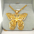 Butterfly Pendant Necklace | 24K Gold Plated | Gemini Lulu