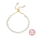 S925 Sterling Silver Natural Freshwater Pearl Bracelet