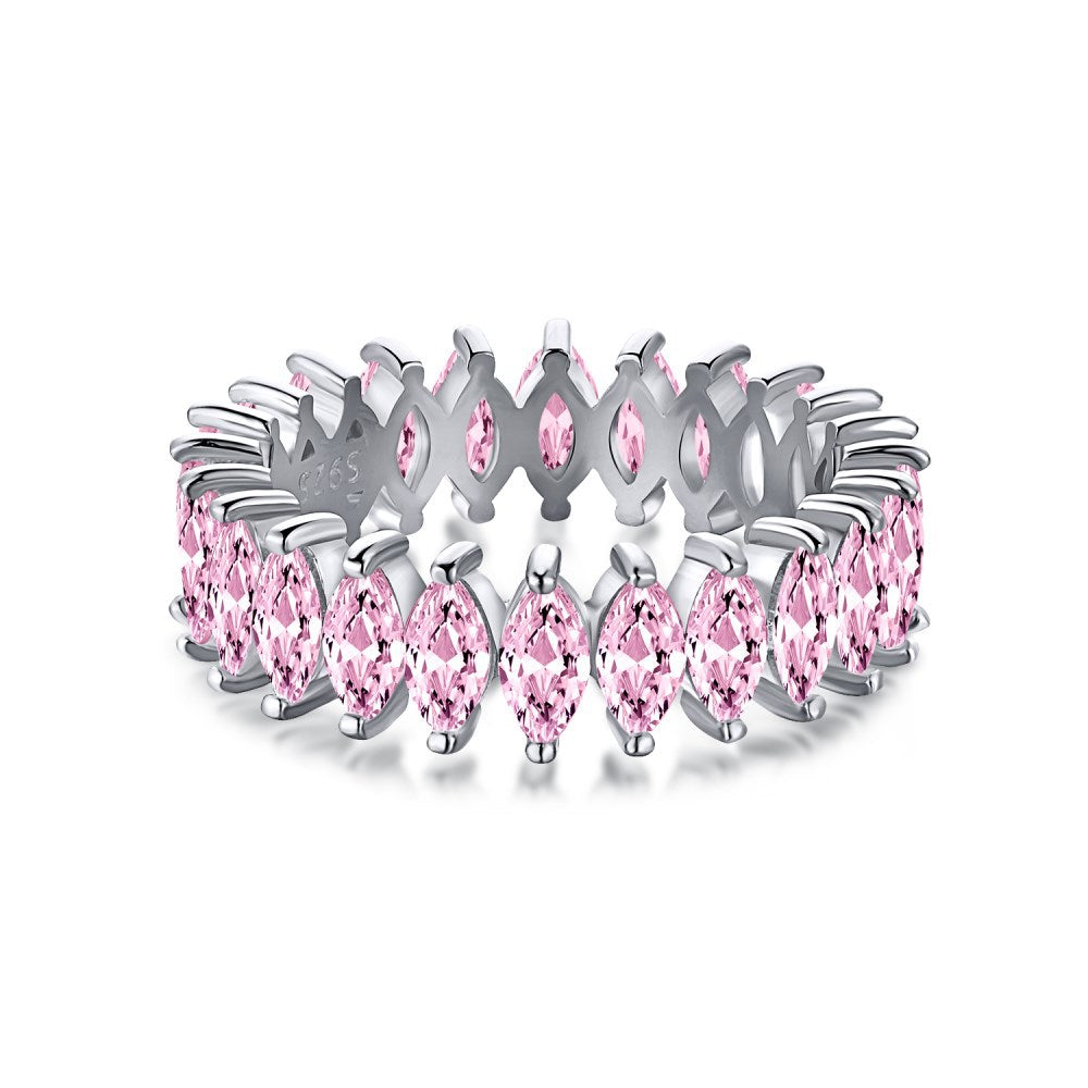 Heart & Egg Gold Plated Zircon Stacking Ring | S925 Silver | Gemini Lulu