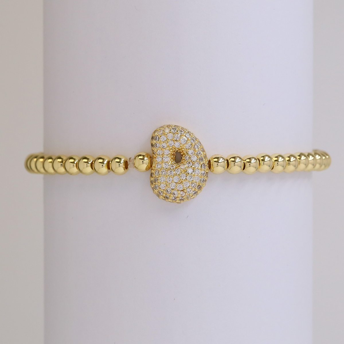 Personalised Gold Letter Bracelet | 18K Gold Plated | Gemini Lulu