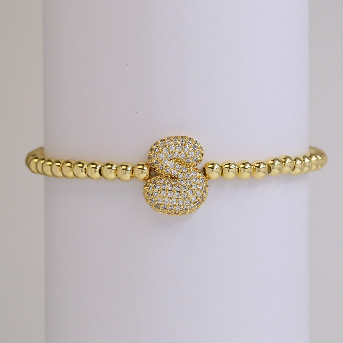 Personalised Gold Letter Bracelet | 18K Gold Plated | Gemini Lulu