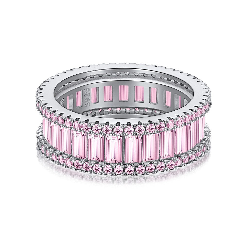 Heart & Egg Gold Plated Zircon Stacking Ring | S925 Silver | Gemini Lulu