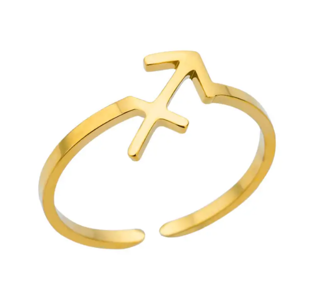 Zodiac Constellation Ring | 18K Gold Plated | Gemini Lulu