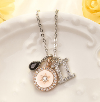 Zodiac Constellation Choker Necklace | Alloy | Gemini Lulu