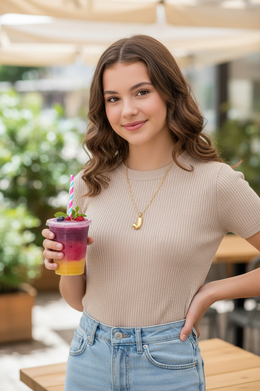 Gold Initial Pendant Necklace | Gold Plated | Gemini Lulu