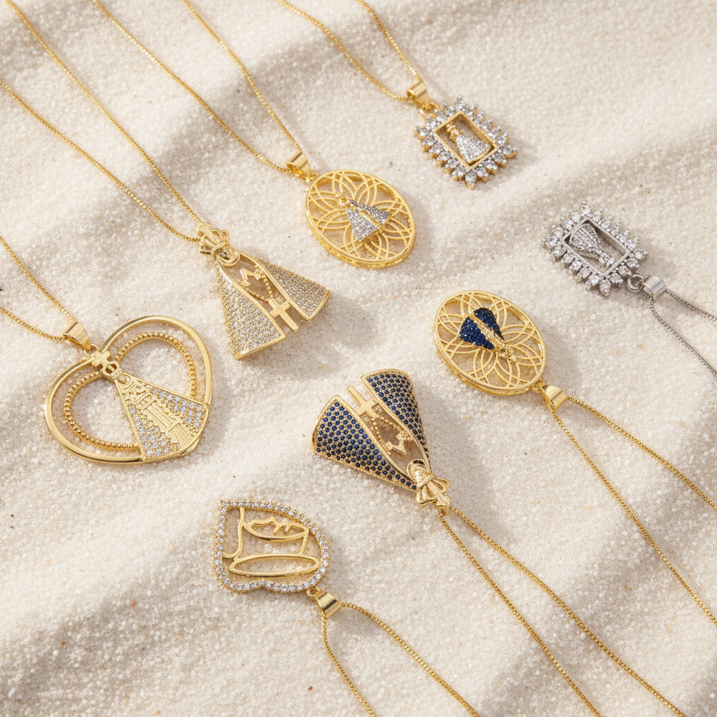 Gold Plated Zircon Cross French Retro Style | Gemini Lulu