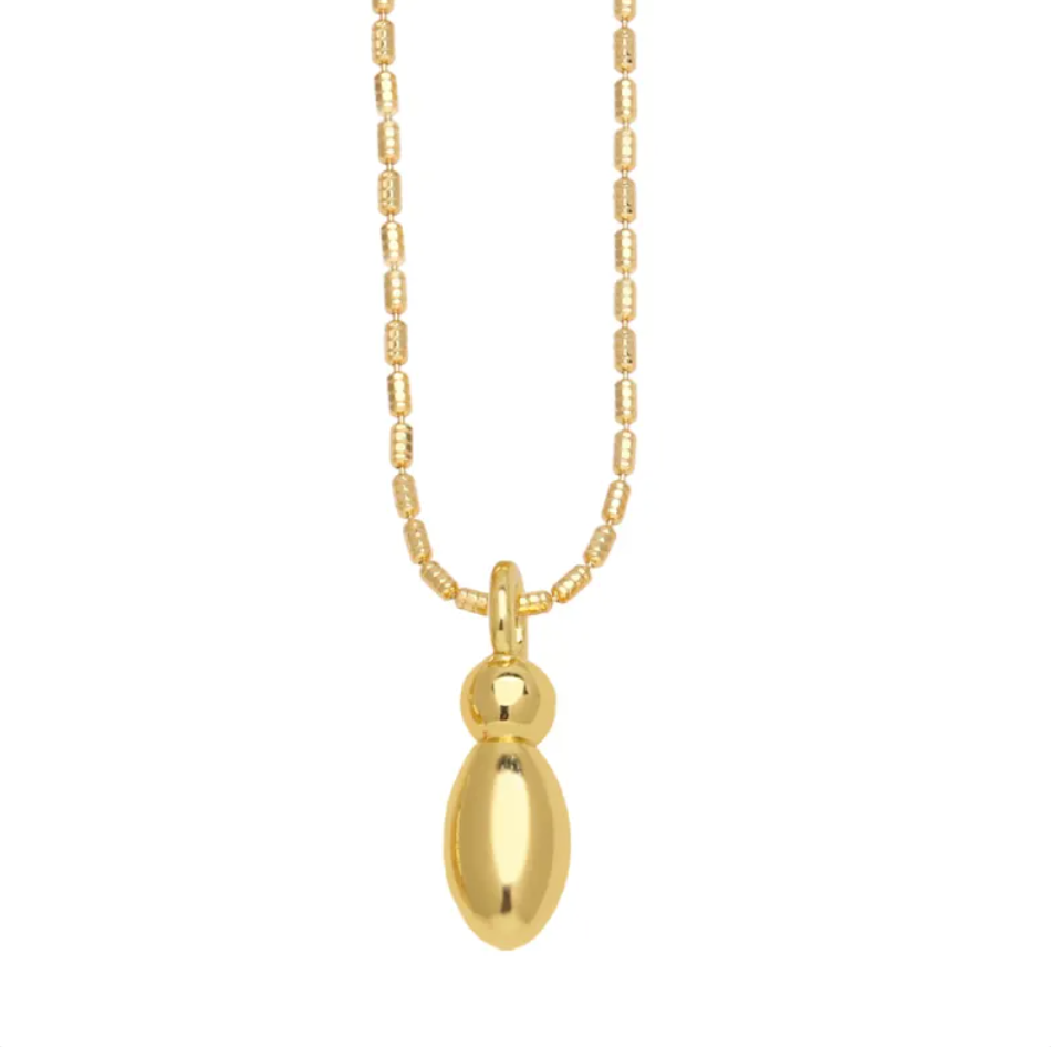 Gold Initial Pendant Necklace | Gold Plated | Gemini Lulu