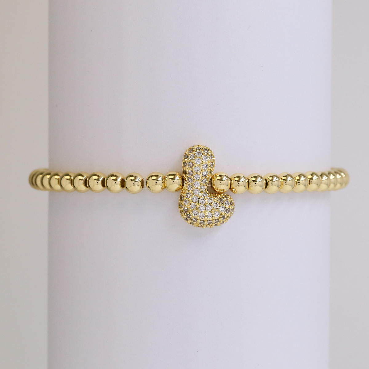 Personalised Gold Letter Bracelet | 18K Gold Plated | Gemini Lulu