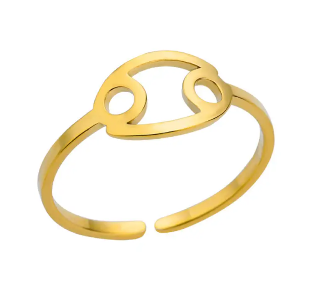 Zodiac Constellation Ring | 18K Gold Plated | Gemini Lulu