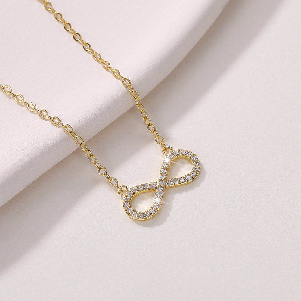 Infinity Pendant Necklace | 18K Gold Plated | Gemini Lulu