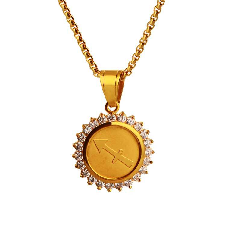 Zodiac Constellation Pendant Necklace | 18K Gold Plated | Gemini Lulu