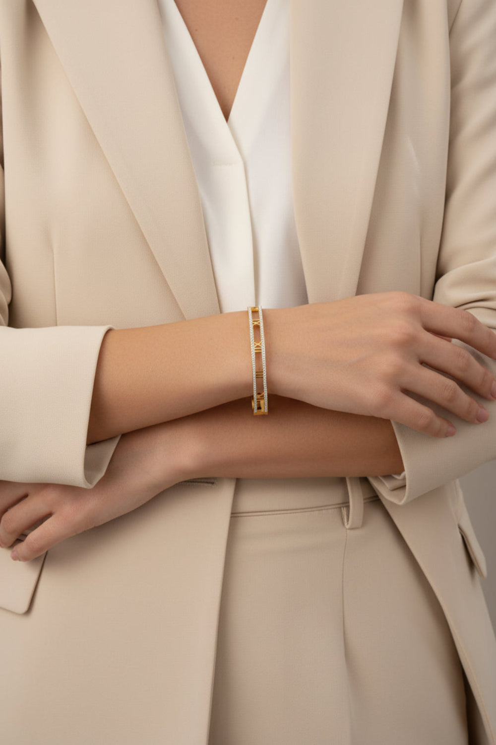18K Gold Roman Numeral Bracelet | Gold Plated | Gemini Lulu