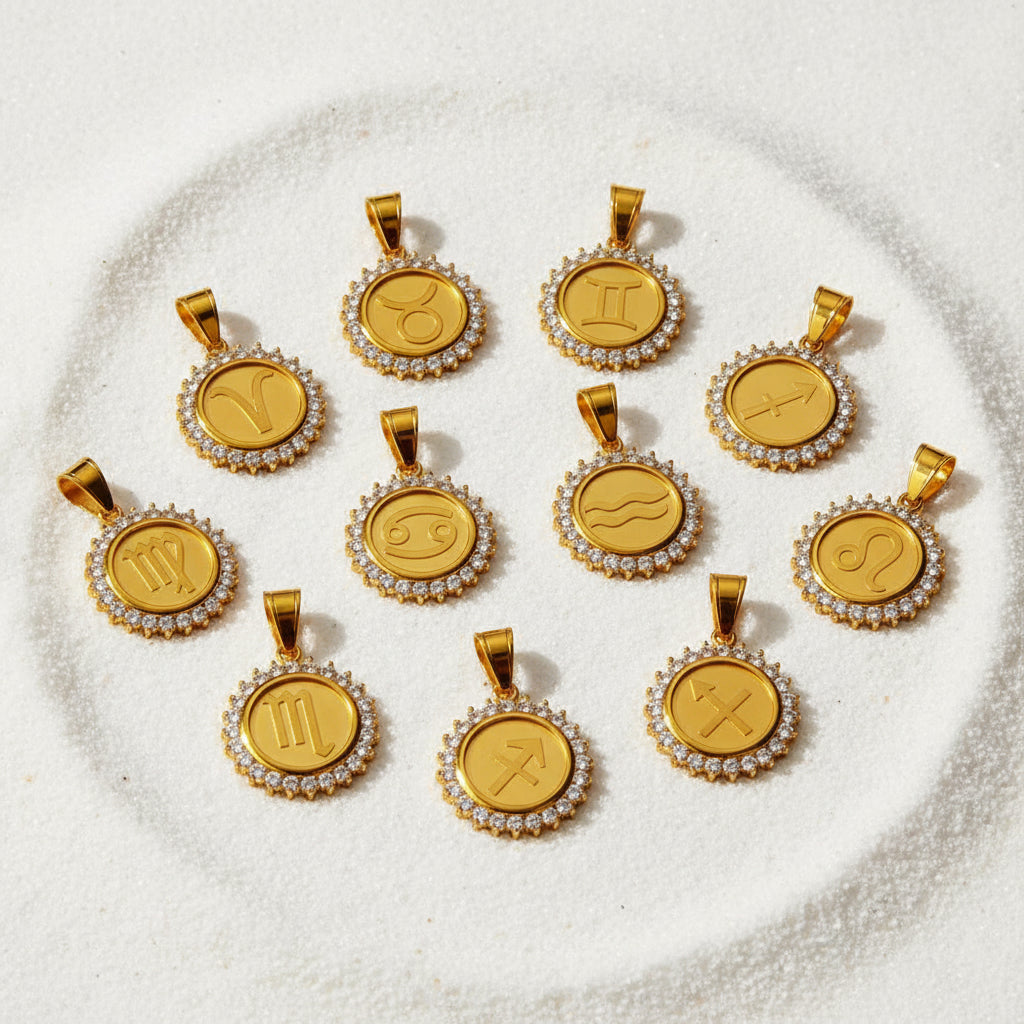 Zodiac Constellation Pendant Necklace | 18K Gold Plated | Gemini Lulu