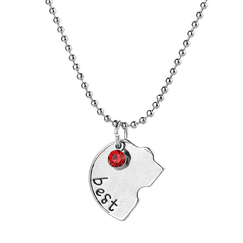 Gemini Lulu Friendship Pendant Necklace Set of 2