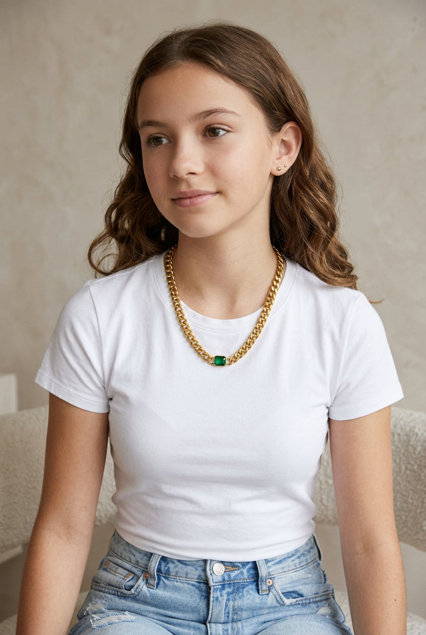 Gold Plated Gemstone