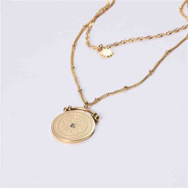 Elevate Your Style with the 18K Gold-Plated Layered Necklace