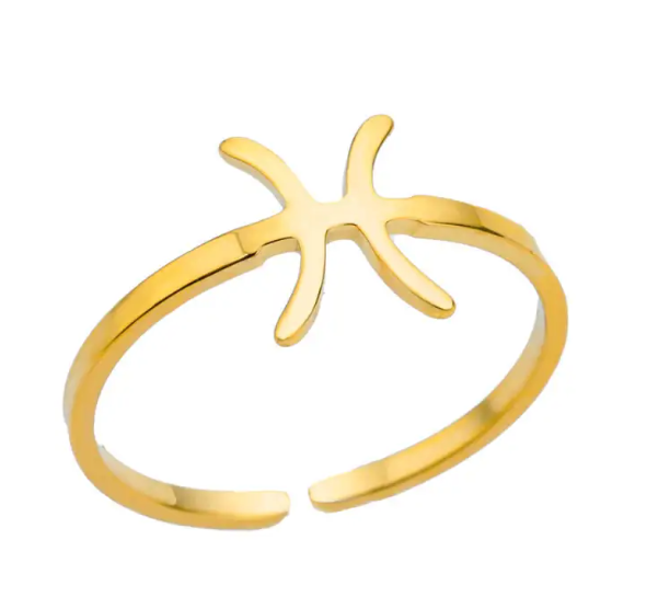 Zodiac Constellation Ring | 18K Gold Plated | Gemini Lulu